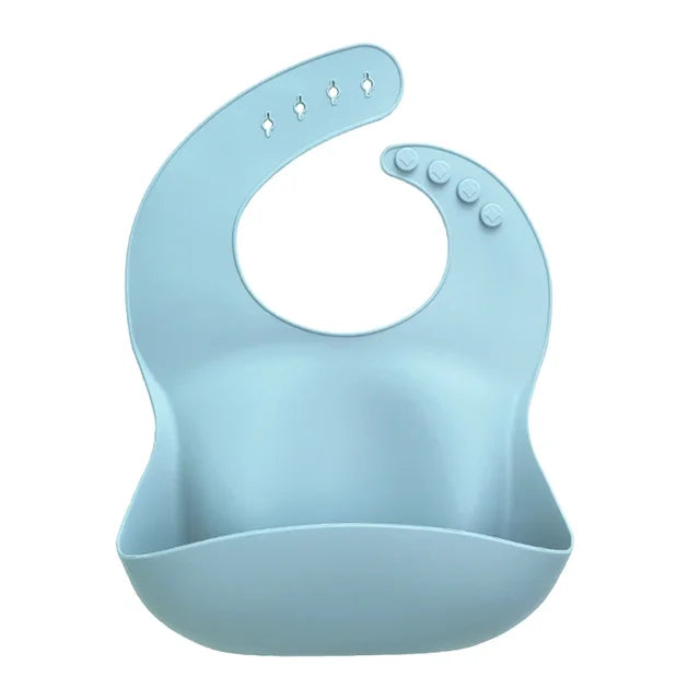 1pc Baby Lunch Apron Toddler Silicone Bibs Baby Kids Girl Boys Waterproof Saliva Cartoon Feeding Baby Silicone Bib Aprons 