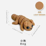 10/50pcs 3D Printed Simulation Toys Mini Animal Model Home Ornament  Cartoon Figure Birthday Gift Sets Decompression Kid Toy