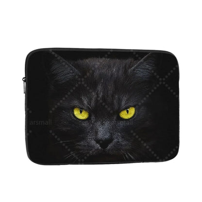 Black Cat Laptop Bag Tablet Notebook Case For Hp Dell Lenovo Computer For Macbook Air Pro Retina 10-17 Sleeve