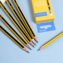 12PCS Woodcased Pencils with Eraser Pre-sharpened HB Lead Graphite Pencils for Students Adults School, Office