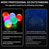 Caiton Night Glow Golf Balls – Set of 6 High-Visibility, Impact-Activated Balls for Nighttime Play, Perfect Gift for Golf Lovers