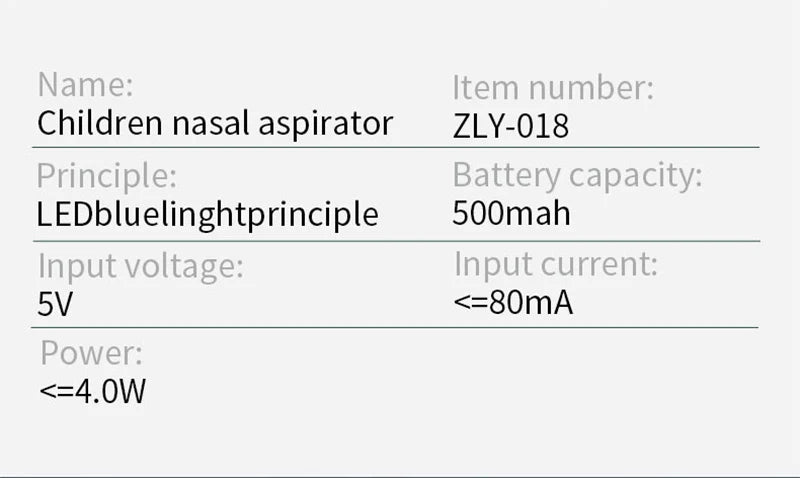 2024 New Pattern Baby Electric Nasal Aspirator, Rechargeable, for Newborns, Sucks Out Mucus to Prevent Nasal Congestion