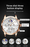 LIGE Casual Men Watch Luxury Leather Waterproof Sport Quartz Wristwatch Chronograph Military Watch for Men Relogio Masculino