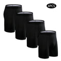 4pcs long boxers for men underwear plus size Men's panties sexy long leg underpants cotton Mens boxer shorts fashion male Trunk