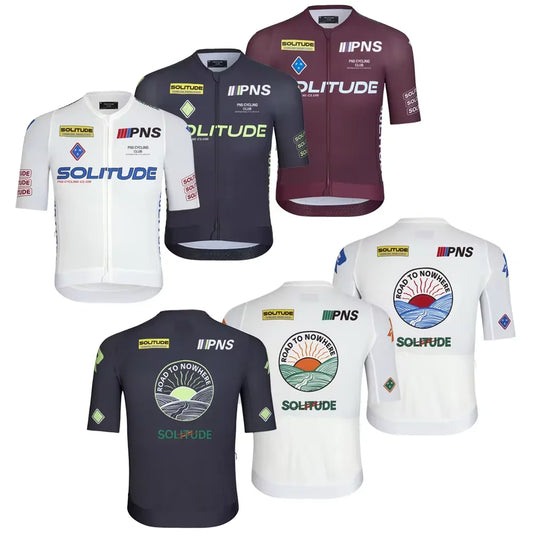 Maillot de ciclismo para hombre, equipo profesional, ropa de ciclismo, maillot de ciclismo PNS Solitude, maillot de ciclismo de verano para bicicleta de montaña o carretera, manga corta