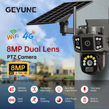 V380 Pro 10X 4K Dual Lens Outdoor Security Network Camera Wireless Wi-Fi Solar CCTV, 4G SIM Solar Cameras