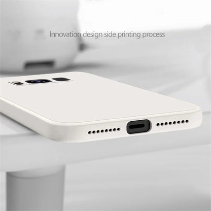 Liquid Silicone Phone Case for Samsung Galaxy S8 S9 S10 Plus Soft Camera Protective Shockproof Back Cover Samsung 8Plus