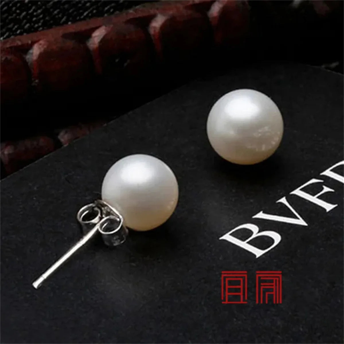 Freshwater Cultured Pearl Earrings for Women, 925 Sterling Silver Jewelry, Button Ball, Best Gifts 6mm, 8mm, 10mm 