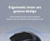 Dual Mode Wireless Computer Mice 1600 DPI Rechargeable Ergonomic Bluetooth Mouse For Laptop/Notebook/iPad/Tablet/Mac/Chromebook