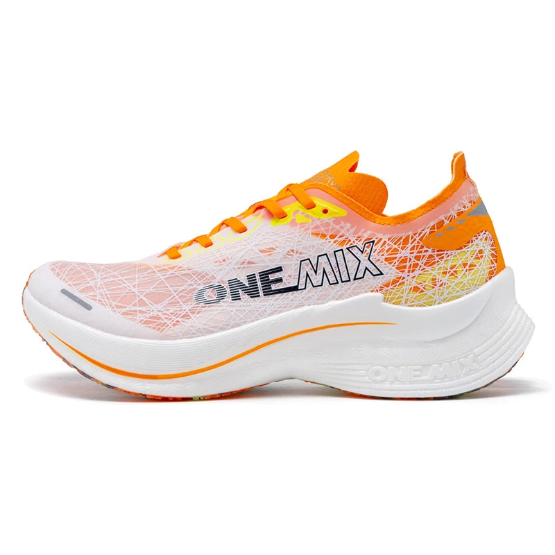ONEMIX 2025 Marathon Carbon Plate Running Shoes Shock Absorption Ultra-light Sports Rebound Technology Outdoor Men Sneakes