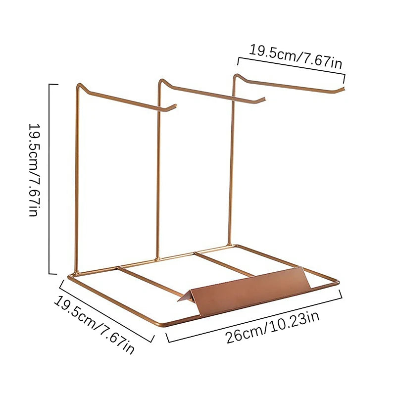 Iron Jewelry Display Stand Desktop Sundries Storage Holder Jewellery Rack For Necklace Bracelets Earrings Rings Headbands