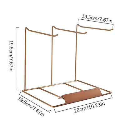 Iron Jewelry Display Stand Desktop Sundries Storage Holder Jewellery Rack For Necklace Bracelets Earrings Rings Headbands