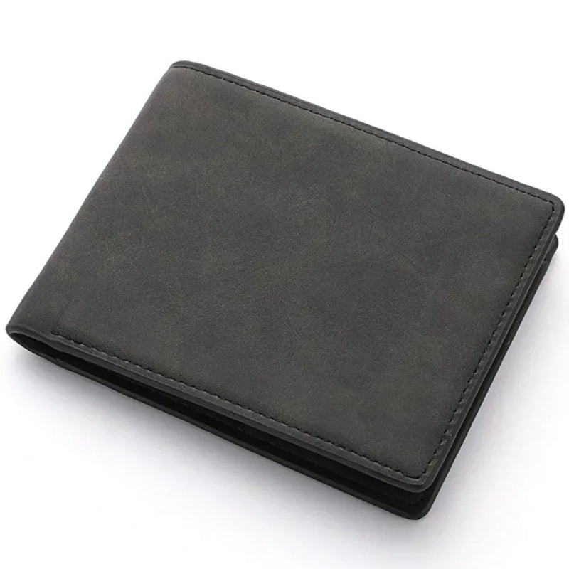 Men's Wallet Leather Billfold Slim Hipster Cowhide Credit Card/ID Holders Inserts Coin Purses Luxury Business Foldable Wallet