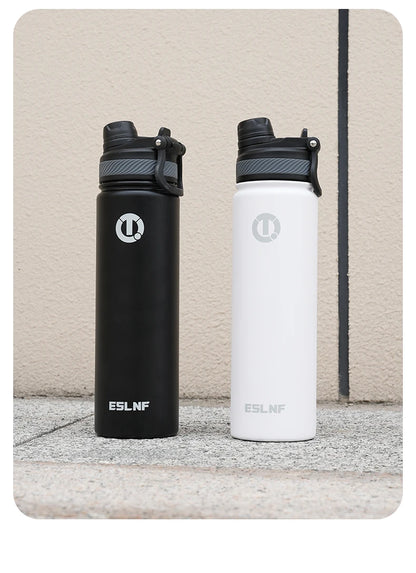 Cycling Thermal Water Bottle 0.65L Large Capacity Insulated Kettle Heat Storage Water Cup Sports MTB Cycling Accessories