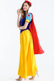 Halloween Party Costume Adult Cosplay Plus Size Cartoon Princess Snow White Dress Girl Princess Dress Women Adult Clothing