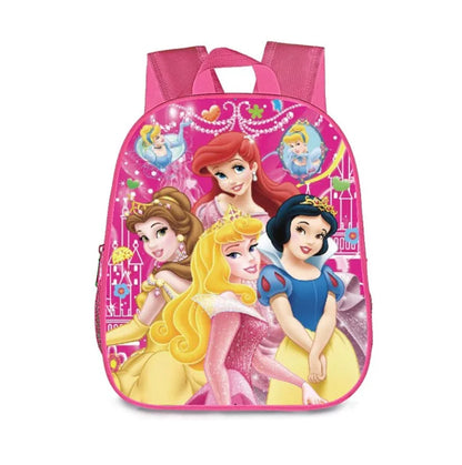 12 Inch Disney Snow White Princess School Bags for Kindergarten Children kids School Backpack for Girls Boys Cartoon Backpacks