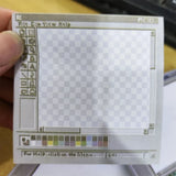 50 Sheets Vintage Computer Drawing Board Notepad Retro Style Memo Pad Square Paper for Creative Illustration and Design Pads