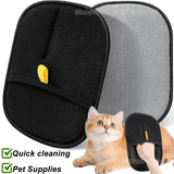 Reusable Electrostatic Pet Hair Removal Mitts Cat Dog Hair Collection Brush Sticking Device Home Hair Scraper Grooming Gloves
