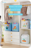Folding Storage Basket Linen Storage Fabric Wardrobe Office Bedroom Closet Toys Laundry Basket With Handle Storage Organizer new