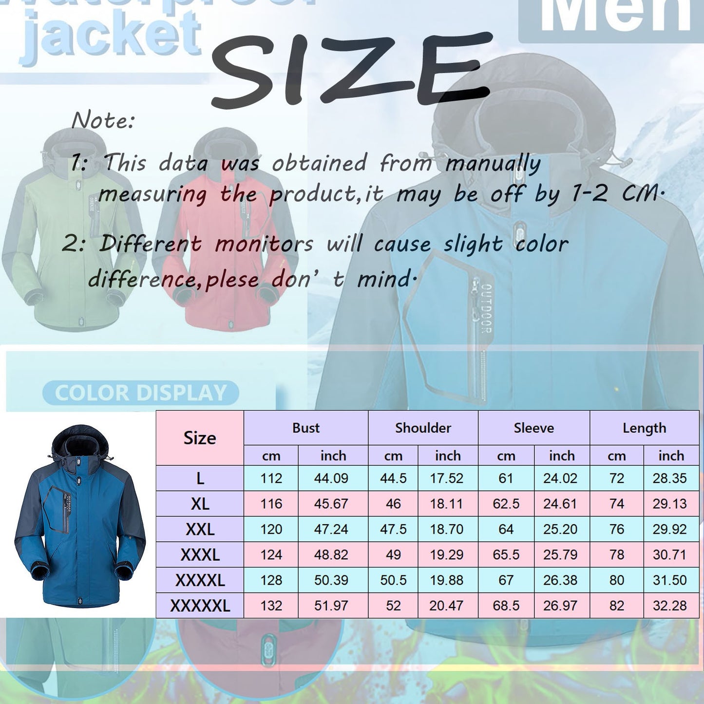 Winter Coat For Women Ski Jacket Warm Winter Snow Coat Mountain Windbreaker Hooded Raincoat Jacket Outdoor Windproof Jacket Mont