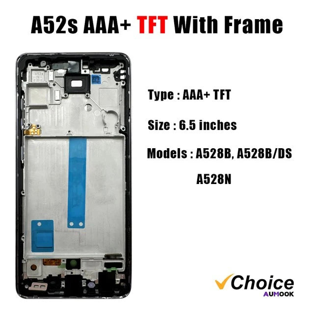 New Super AMOLED For Samsung A52s 5G LCD Touch Screen Digitizer Assembly Display For SAMSUNG A528 LCD Display