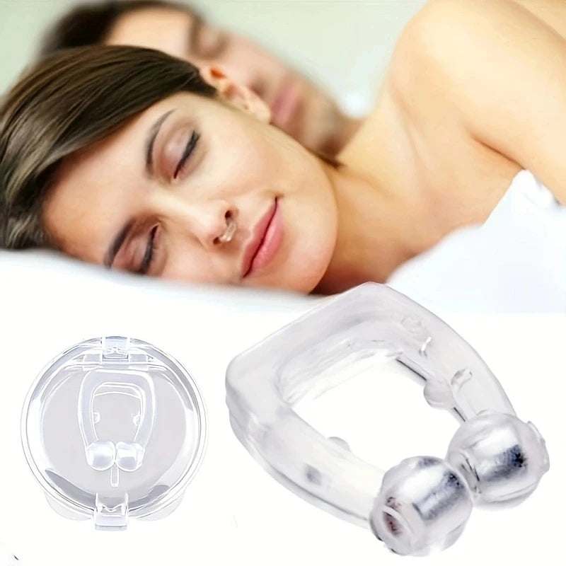 Dilatador nasal magnético antirronquidos, dispositivo de clip nasal para dejar de roncar, respiración fácil, mejora el sueño para hombres y mujeres.