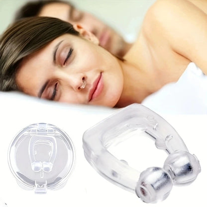 Dilatador nasal magnético antirronquidos, dispositivo de clip nasal para dejar de roncar, respiración fácil, mejora el sueño para hombres y mujeres.