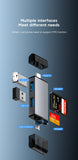 Elough 7 In 1 Multifunction Usb 3.0 Card Reader Micro TF SD Card Memory Reader USB Flash Drive Type C Card Adapter OTG