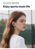 Lenovo LE302 Wireless Bluetooth 6.0 Headset Long Battery Life Sports Ear Clip Earphones HIFI Stereo Noise Cancelling Headphones
