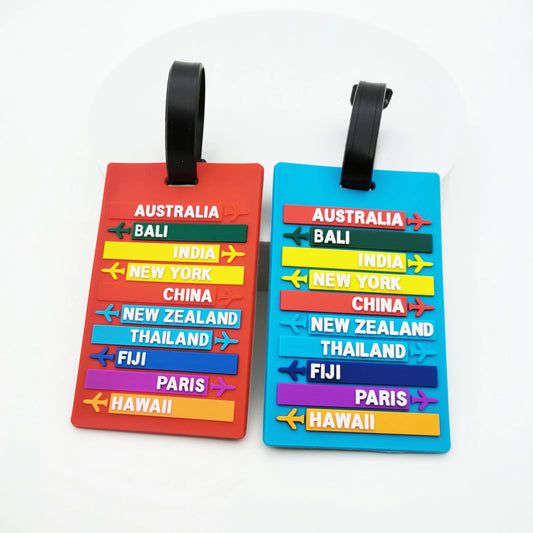 1PC Luggage Tag Travel Cute Suitcase Luggage Tag Cartoon ID Address Holder Travel Baggage Label Accessories