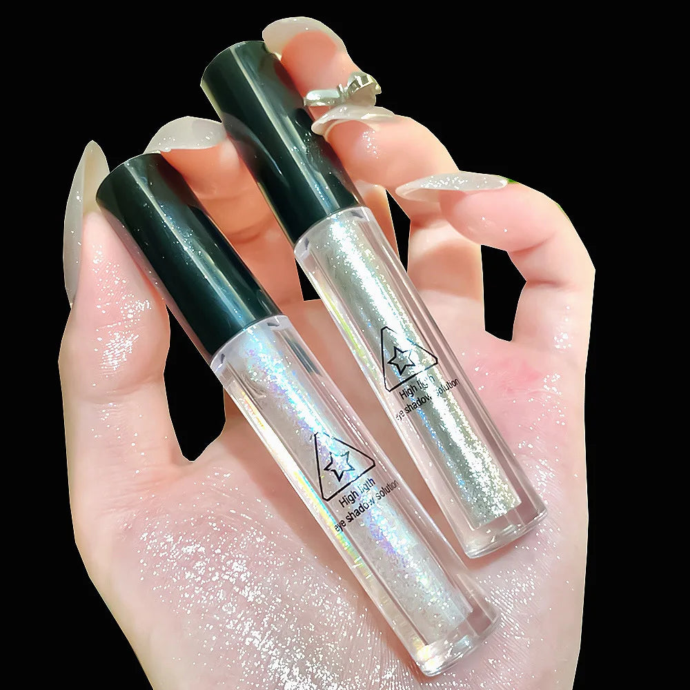 Shiny Liquid Eyeshadow High Pigments Waterproof Lasting Not Easy To Fade Pearl Glitter Portable Delicate Women's Eye Makeup Gift