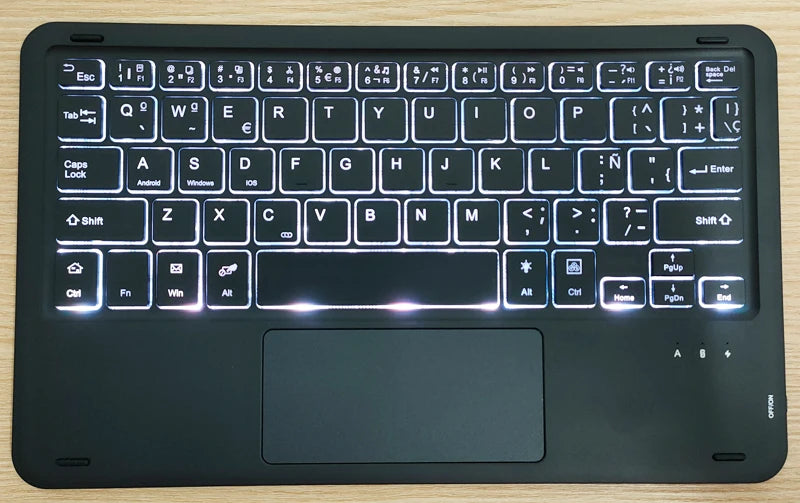 Bluetooth Keyboard Case For Xiaomi Pad 7 7 Pro 11.2 Trackpad Tablet Case Russian Arabic Hebrew Spanish Korean French Keyboard
