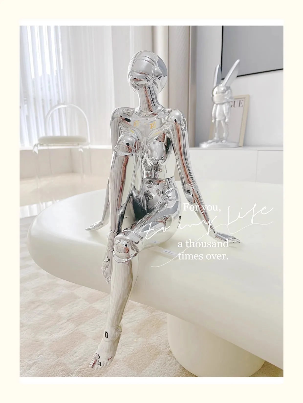 Mechanical Goddess Ornament - High-Tech Technological Decoration for Living Room, Entryway, TV Stand, Wine Cabinet, Office Desktop