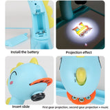 Mesa de dibujo con proyector LED para niños, juego de pintura, tablero educativo, herramientas de aprendizaje, juguetes de pintura para niños.