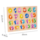 Toddler Wooden Peg 3D Puzzles Kids Toys Alphabet Montessori Education Learning Toys Great Preschool Gift for Girls and Boys