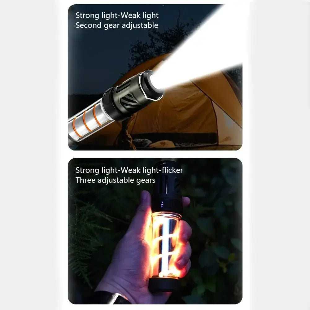 Mosquito Repelente Lâmpada LED, Camping Gear, Assassino, Lanterna, Ímã, Carregamento USB, Lanterna portátil, Lanterna