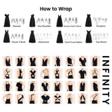Women Sexy Lacing Up Plus Size Dress Formal Occasion Wedding Bridesmaid Party Dress Multiway Wrap Infinity Style Stunning Dress