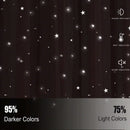 Kids Girls Bedroom Pink Curtains Star Cutout Blackout with White Sheer Pastel Nursery Window Curtain Panels for Living Room Home