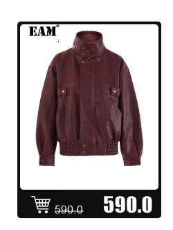 EAM - Minifalda negra con cinturón y pedrería irregular, cintura alta, para mujer, tendencia de moda, primavera otoño 2025, JY75801
