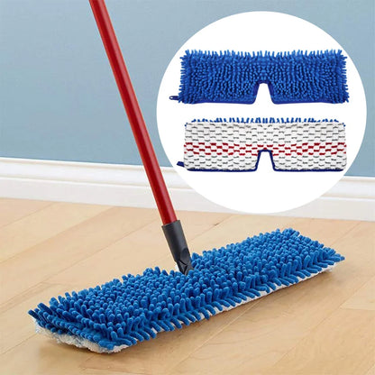 Microfiber Floor Mop Pads, Double-Sided Mop for OCedar/Vileda Steam Spray, Flat Spin Cloth Replacement, Wet and Dry