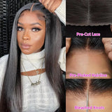 Peruca lace frontal gluseless cabeloliso HD - sem cola
