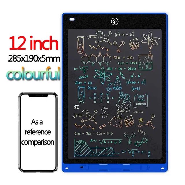 LCD Writing Tablet for Kids, Graffiti Sketchpad Toys, Handwriting Blackboard, Magic Drawing Board, Gift, 10", 12" 