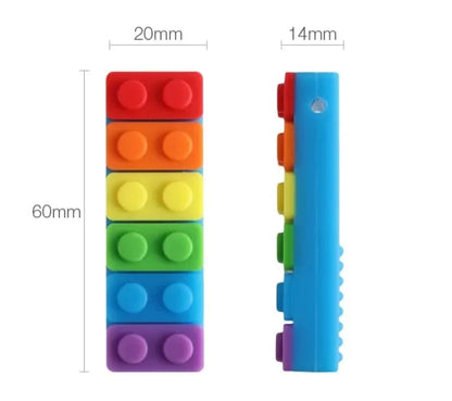 Silicone Baby Teether Toy, Colorful Toys, Christmas Teethers, Autism Sensory Chew, Oral Motor Therapy Tools, Teething Necklace