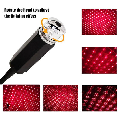 Car Roof Room Ceiling Decor Plug and Play Car Romantic LED Starry Sky Night Light 5V USB Powered Galaxy Star Projector Lamp