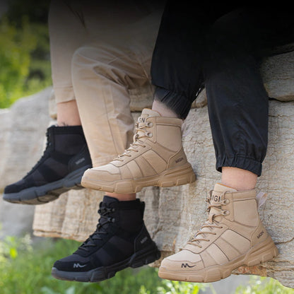 Men's Boots Indestructible Safety Shoes Comfortable Steel Toe Shoes Anti-smash Puncture-Proof Sneakers Non Slip Mens Work Boots