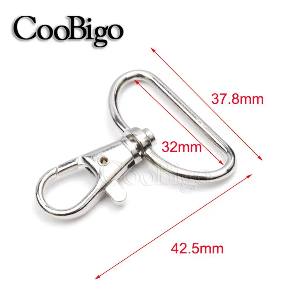 5/16"~1-1/4" Snap Hook Buckle Metal Swivel Lobster Clasp Snap Clip Hook Carabiner for Keychain Key Fob Chain Ring Bag Hardware