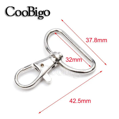 5/16"~1-1/4" Snap Hook Buckle Metal Swivel Lobster Clasp Snap Clip Hook Carabiner for Keychain Key Fob Chain Ring Bag Hardware