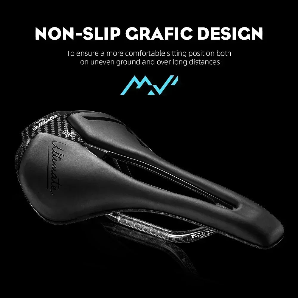 RYET Bicycle Saddle Ultralight Racing Bike Full Carbon Bike Seating Saddles 115g 7x9mm Road Sports Cushion Cycling Accessories