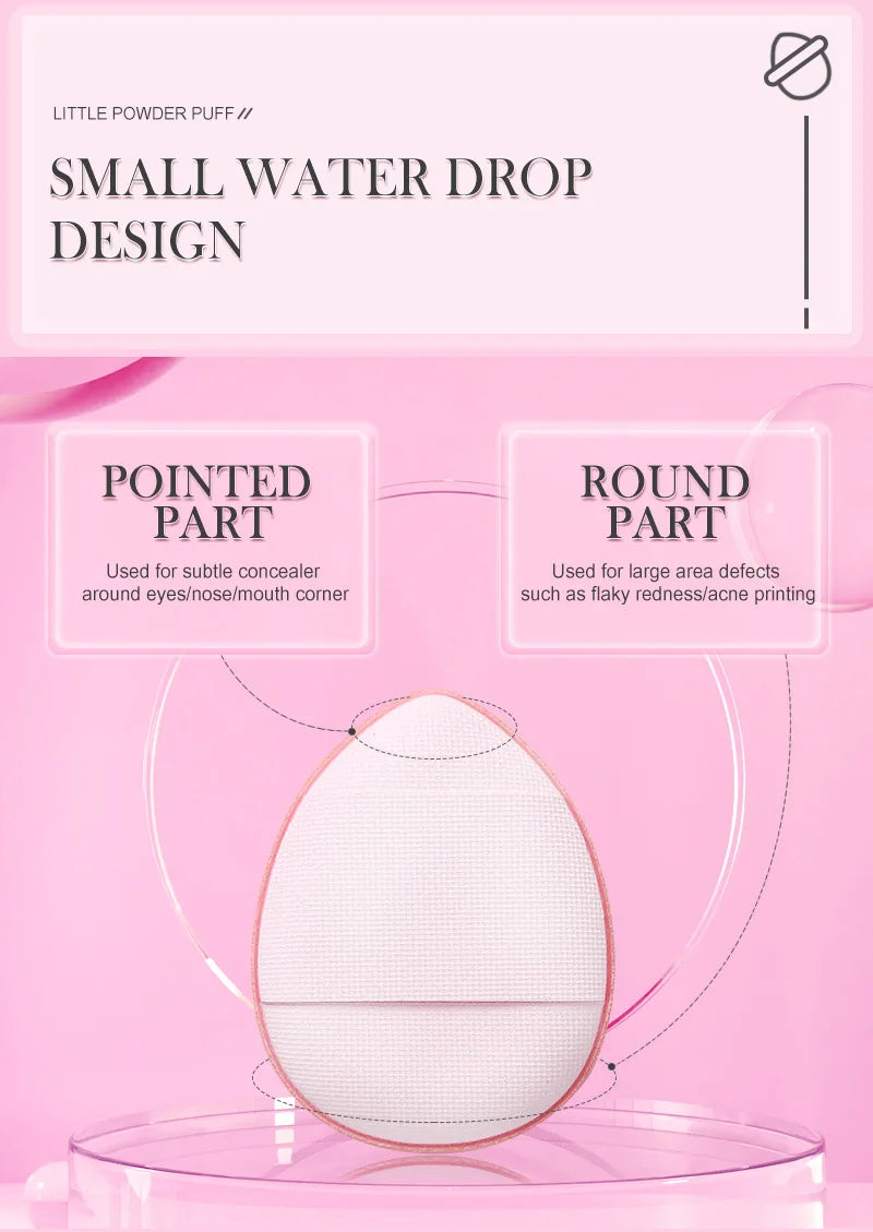 5/10/20Pcs Mini Finger Sponge Puff For Makeup Foundation Powder Detail Face Concealer Cream Blend Cosmetic Sponges Accessories