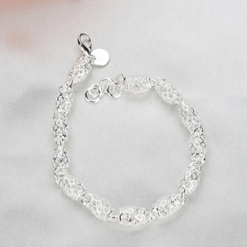 Fashion 925 Sterling Silver Bracelets For Women Luxury Original Designer Hollow Lantern Ball Charm Bracelets Beautiful Jewelry